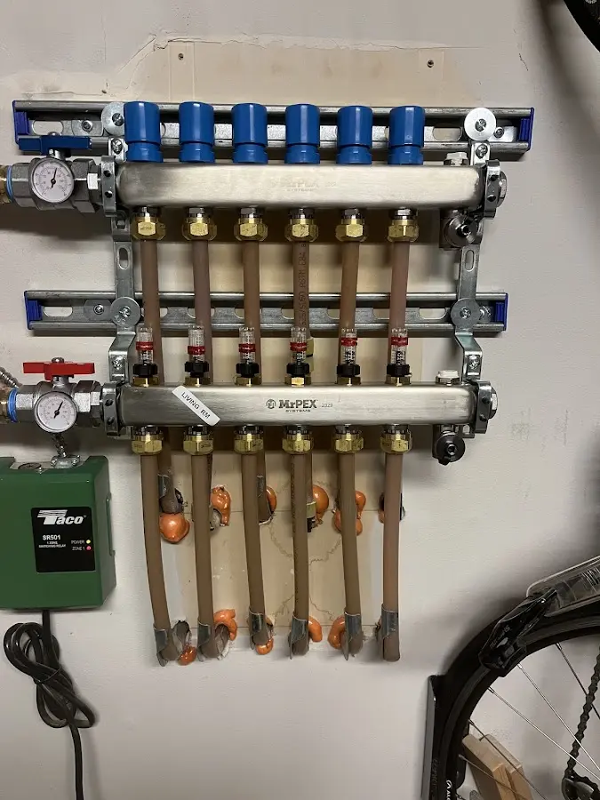 Plumber performing Gas Leak Detection at a residential property in Bedford Heights